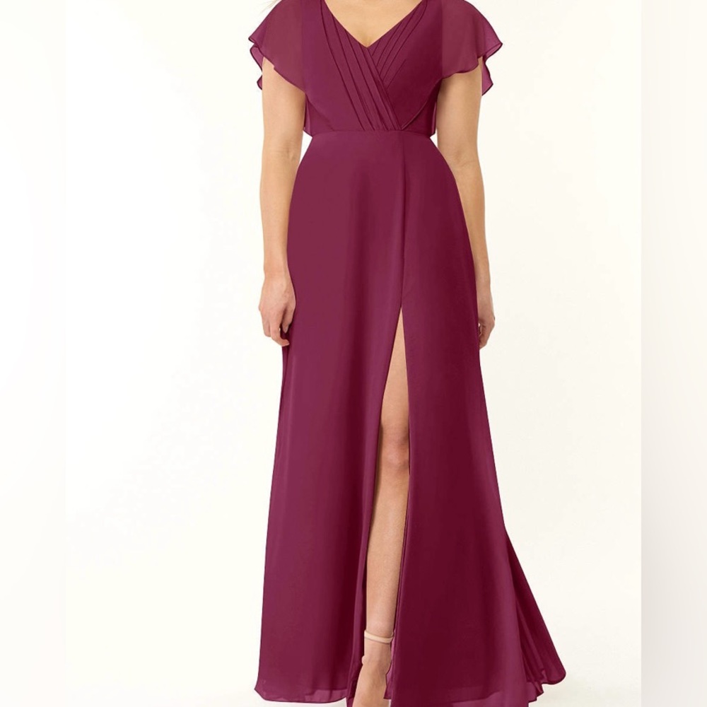 AZAZIE RYLEE Cabernet bridesmaid dress Princess A-line size A10